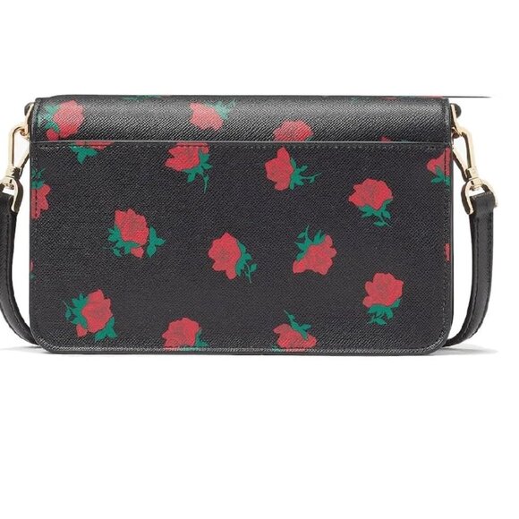 ✅ Kate Spade Madison Rose Toss Printed Small Flap Crossbody Bag ✨NWT - Picture 4 of 16